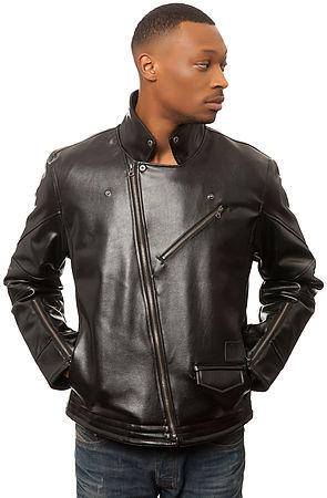 The PU Biker Jacket in Black