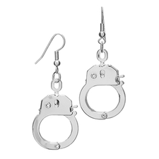 Emitations Cammy's Handcuff Earrings, Silver