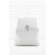 Small Dog Clip Backpack in White
