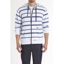 Carrier Stripe Hoody - Ocean Current - Sweatshirts : JackThreads