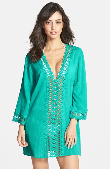 La Blanca Crochet Trim Cove...