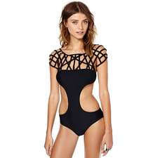 Nasty Gal Caged Chaos Swimsuit at Nasty Gal