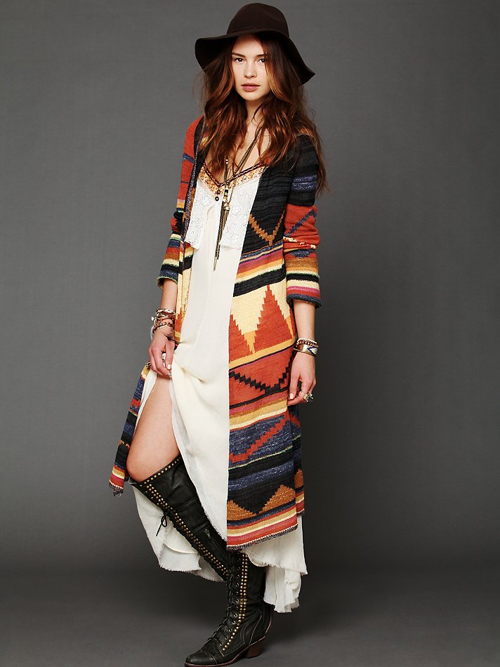 Free People Long Pattern Ho...