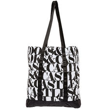 The Headliner Tote Bag in White & Black