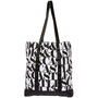 The Headliner Tote Bag in White & Black