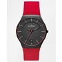 Image 1 of Skagen Red Silicone Strap Watch