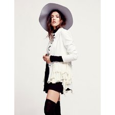 Free People Military Ruffles Jacket at Free People Clothing Boutique