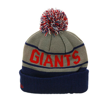 The New Era New York Giants Arch Knit Beanie in Black and Red