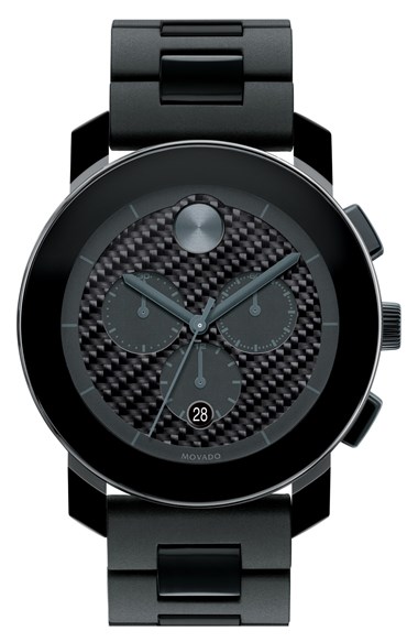 'Bold Chrono' Carbon Fiber ...