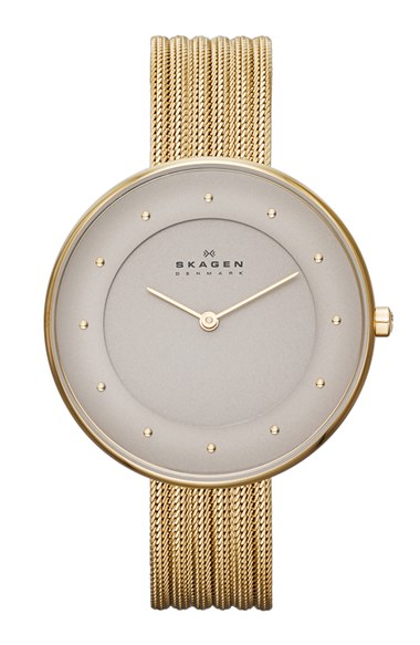 Skagen 'Gitte' Round Mesh S...