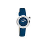 **Moschino Yes I Will Blue and Silver Crystal Bezel Watch
