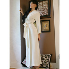 womens long robe - BAMBOO TERRY - made to order