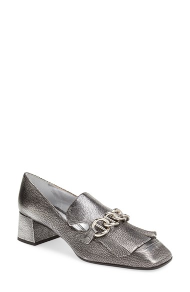 Prada Kiltie Chain Loafer (...