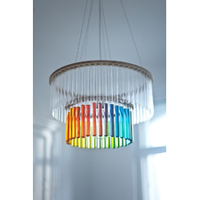 Maria S.C. double test tubes chandelier