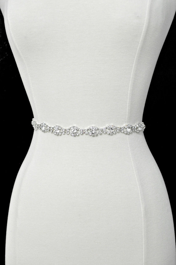 Rhinestone encrusted bridal...