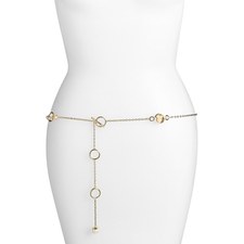 St. John Collection Glass Pearl Chain Belt | Nordstrom