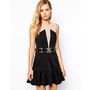 Image 1 of Stylestalker Born To Run Pep Hem Dress With Belt