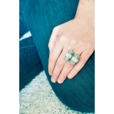 State of Mind Ring in Dalmatian Jasper