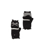 Plush Cat Texting Mittens in Black & White | REVOLVE