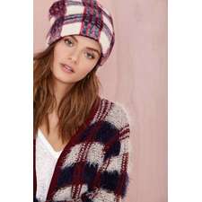 All Lined Up Beanie at Nasty Gal