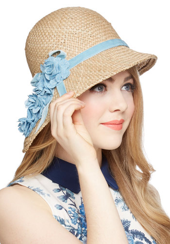 Pure Edith Hat in Blue - Ta...