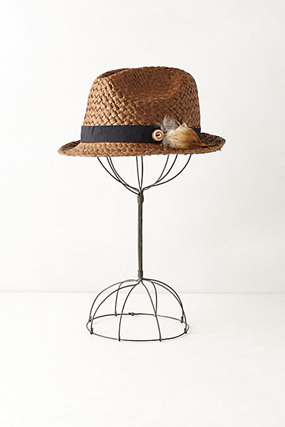 Veneto Feathered Fedora - a...