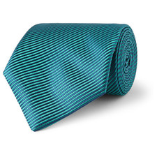 Charvet Diagonally Striped Silk Tie