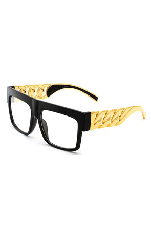 Black Frame Clear Lens Cuba...