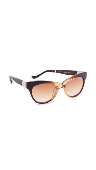 The Row Cat Eye Leather Sun...