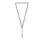 Black Scale Rosario Necklace in Gold | REVOLVE