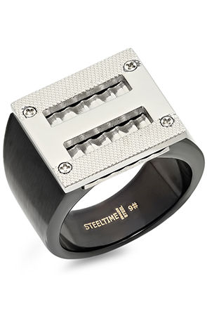 The Razor Ring in Black & S...
