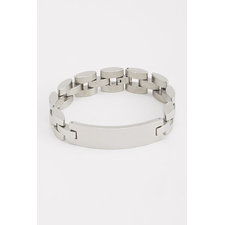 Stainless Steel ID Bracelet - NES Group - Jewelry : JackThreads