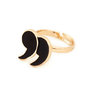 Quote Me Ring - Black, Solid, Quirky, Good, Gold, 90s, Under $20, Statement