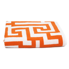 Meander Bath Towel Orange