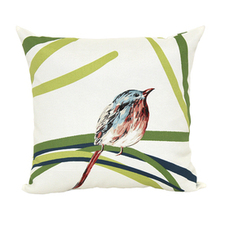 allen   roth Green UV-Protected Square Outdoor Decorative Pillow