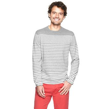 Gradient stripes crewneck sweater | Gap