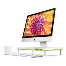 Satechi F1 Smart Monitor Stand with Four USB Ports and Headphone _ Microphone Extension Ports