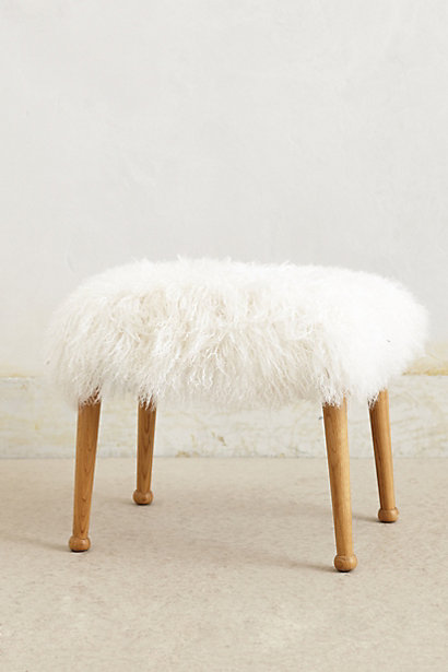 Luxe Fur Stool - anthropolo...
