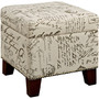 Blake Script Cube Ottoman - Walmart.com