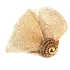 Fascinator, Hair Accessory, Mini Hat, Cream Floral, Vintage Accessory, Fashion Accessory