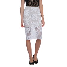 Mesh Pencil Skirt 