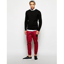 Image 4 of ASOS Slim Fit Smart Jogger In Premium Jersey