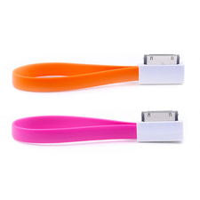 Fab.com | iMagnet 30pin USB Orange & Pink