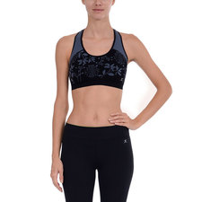 Women's Low Impact Seamless Jacquard Floral Racer Back Bra : Women's Activewear BRAS | Danskin