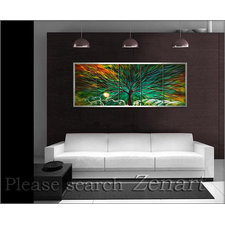 Original Metal Wall Art Modern Painting Sculpture by zenartstudio