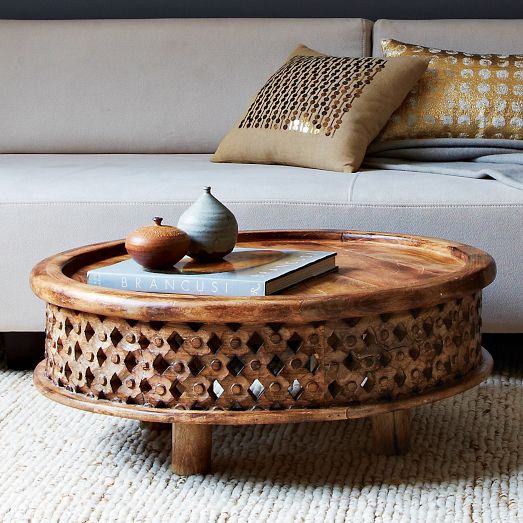 Carved Wood Coffee Table | ...