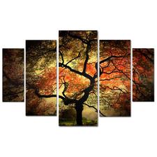 Trademark Fine Art Japanese by Philippe Sainte-Laudy 5-Panel Wall Art Set-PSL020-p5-set at The Home Depot