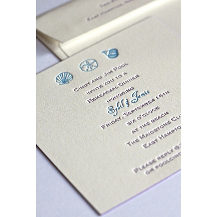 Shells Rehearsal Invitation