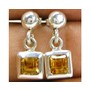 Unique 925 sterling silver Gemstone Citrine Stud