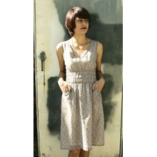 Modaspia - Fiji Dress in Bayleaf South Seas Print - Show Pony Boutique